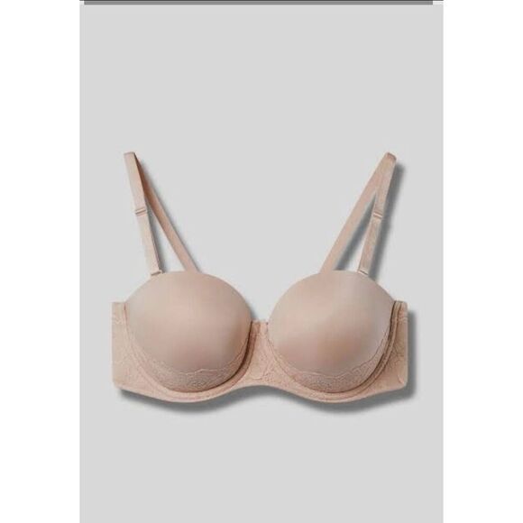 Torrid Bra 44DDD Plus Bombshell Everyday Strapless Push-Up Lace New without Tag - Picture 6 of 6